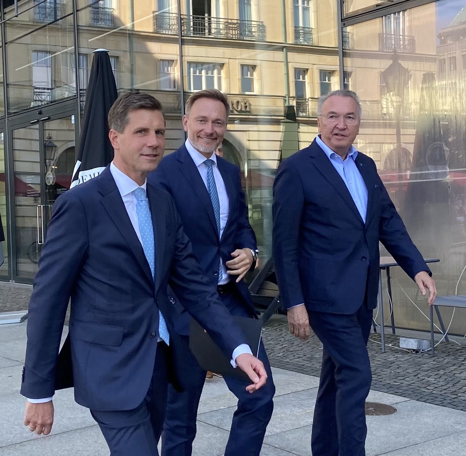 Dr. Henning Bergmann, Christian Lindner, Eckhard Schwarzer